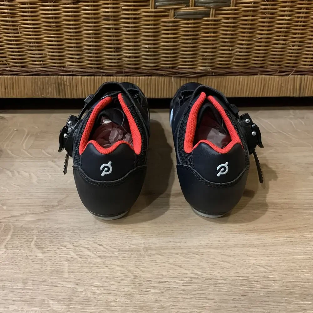 Peloton Cycling Shoes Size 39 Mens 6 / Womens 8 Black W/ Delta Compatible Cleats
